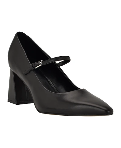 Calvin Klein Women's Naprina Block Heel Mary Jane Pumps