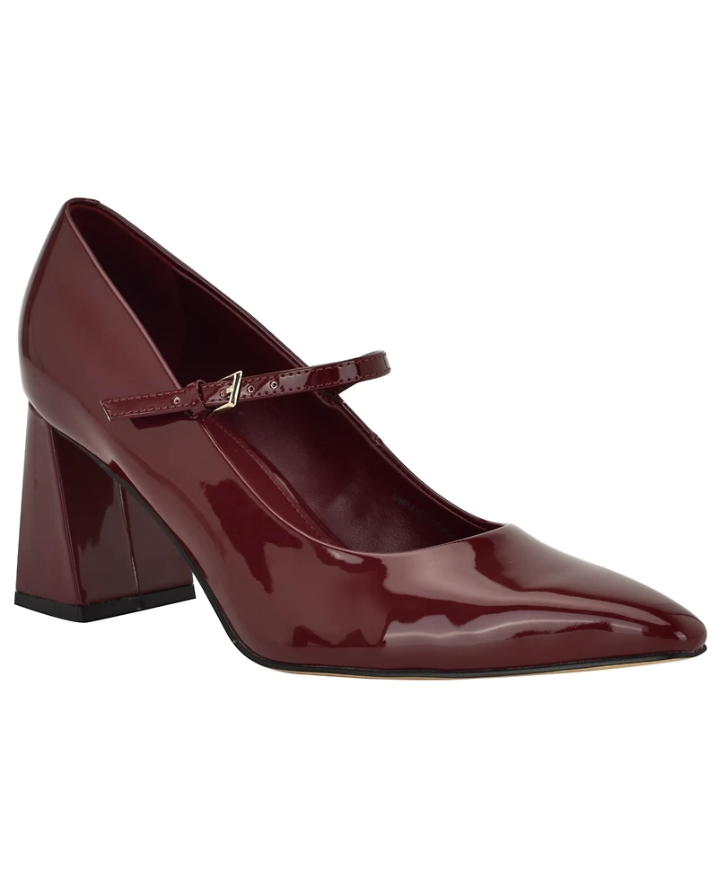 Calvin Klein Women's Naprina Block Heel Mary Jane Pumps