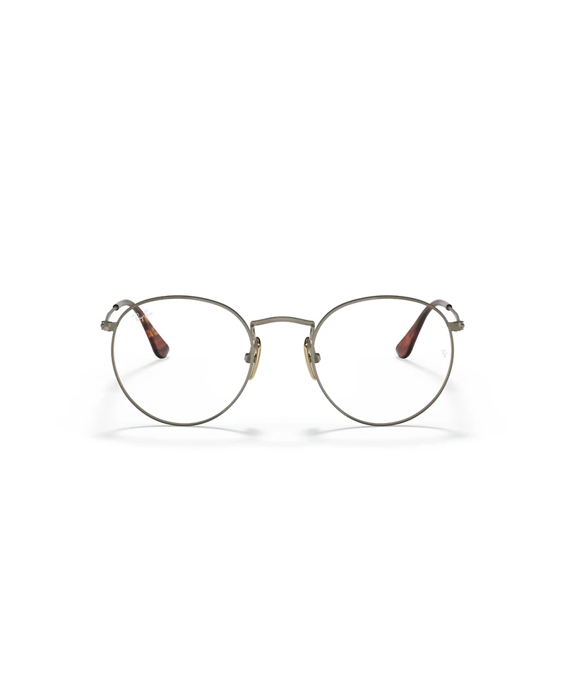 Ray-Ban Unisex Round Titanium Optics Eyeglasses