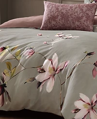 Bebejan Purple Lilies Bedding 5 Piece King Size Reversible Comforter Set