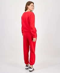 Hybrid Apparel Juniors Hello Kitty Holiday Graphic Sweatshirt Jogger Pants