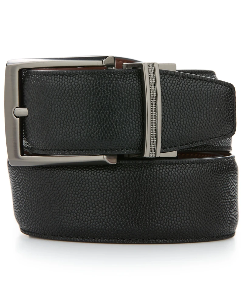 Perry Ellis Portfolio Men's Liz Reversible Brushed Dress Belt