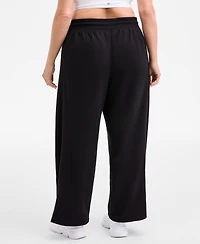Id Ideology Plus Relaxed High-Rise Fleece Pants, Macy's Exclusive