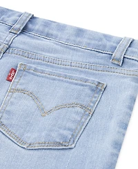 Levi's Little Girls 3-Piece Sherpa Vest, Round Neck T-Shirt, and Denim Jeans Set