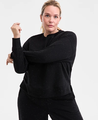 Id Ideology Plus Fleece Crewneck Sweatshirt, Macy's Exclusive