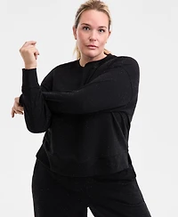 Id Ideology Plus Fleece Crewneck Sweatshirt, Macy's Exclusive