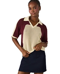 Steve Madden Women's Axon Short Sleeve Sweater