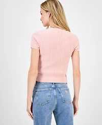Guess Women's Marcie Cable-Knit Chenille Sweater