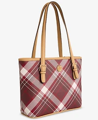 Giani Bernini Plaid Tulip Tote Bag, Macy's Exclusive
