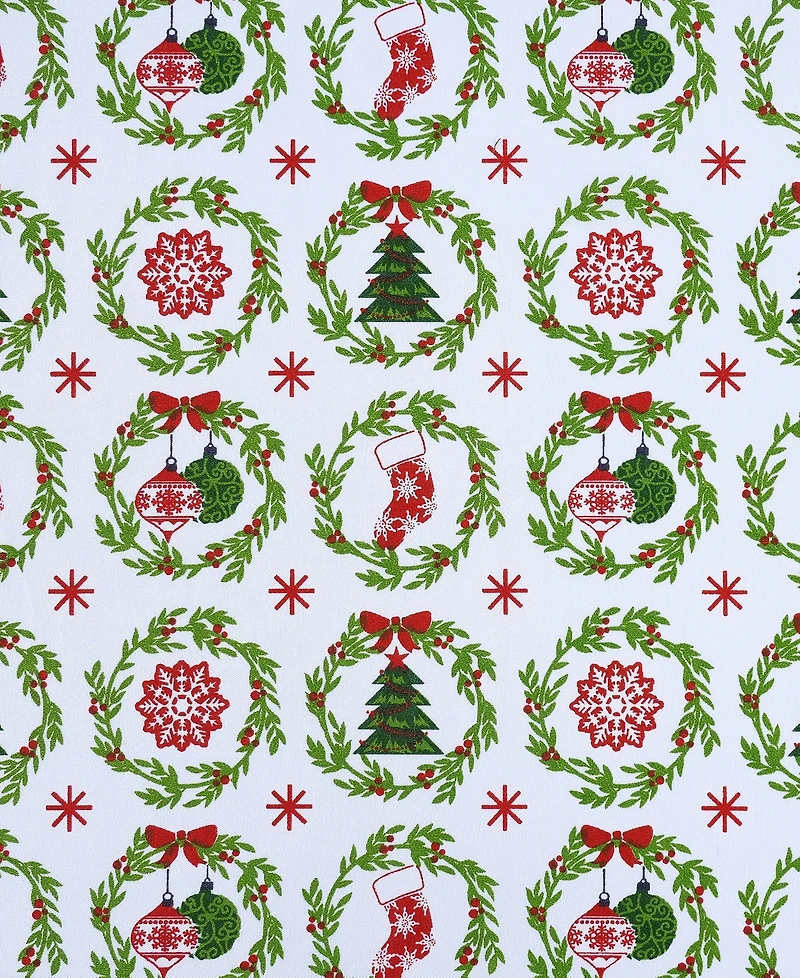 Sanders Holiday Printed Microfiber 3-Pc. Sheet Set, Twin