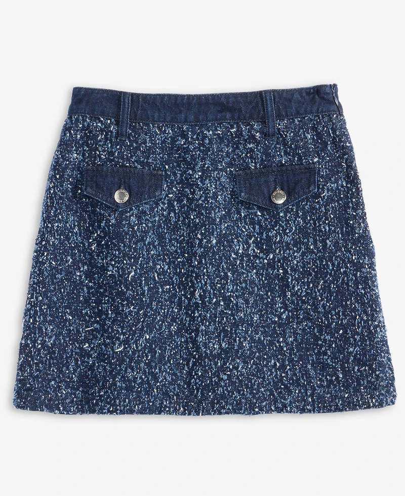 On 34th Women's Denim-Trim Tweed Mini Skirt, Macy's Exclusive