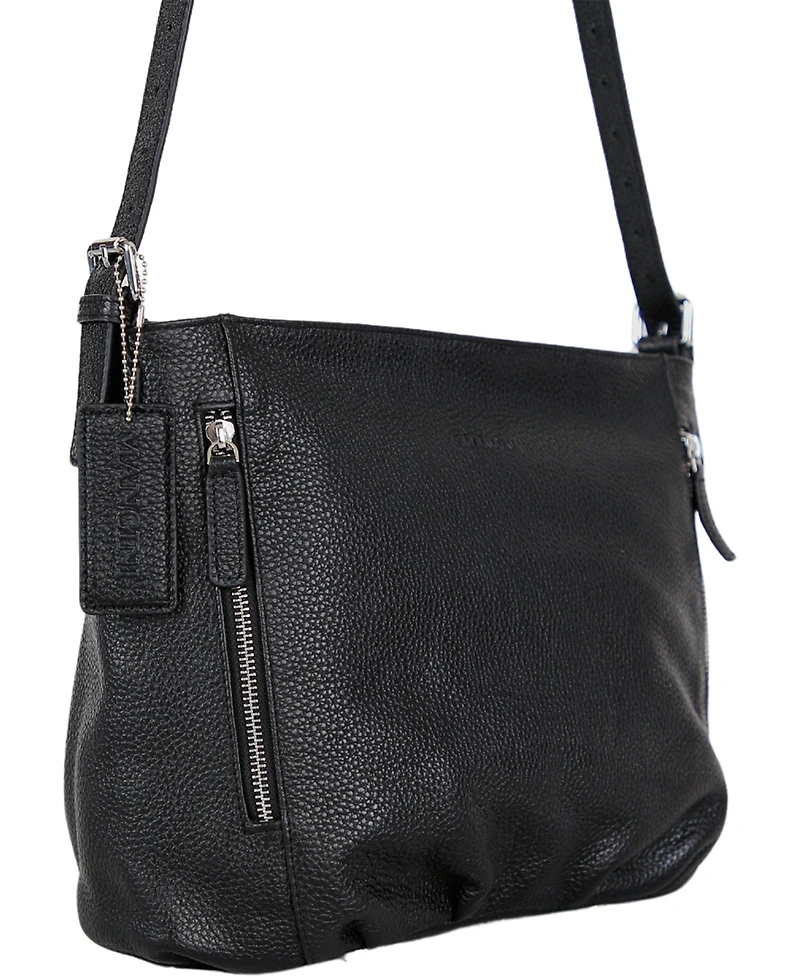 Mancini Mila Mini Zipper Hobo Bag