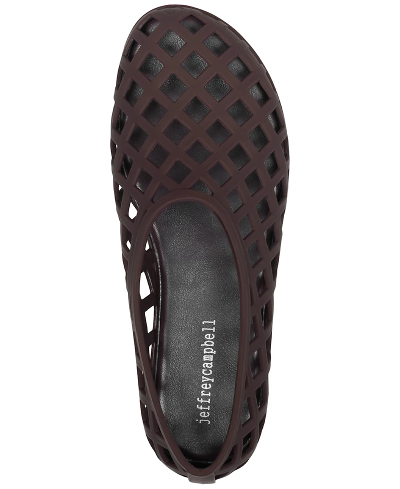 Jeffrey Campbell Women's Jellz Caged Ballet Jelly Flats