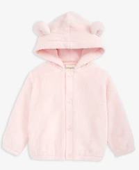 First Impressions Baby Bear-Ear Hooded Faux-Sherpa Jacket, Macy's Exclusive