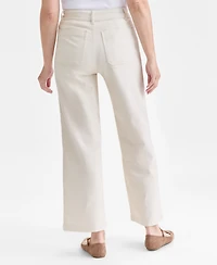Style & Co Women's Mid-Rise Twill Wide-Leg Pants, Macy's Exclusive