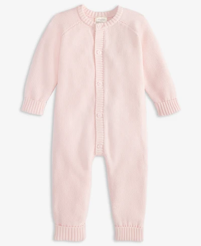First Impressions Baby Cotton Long-Sleeve Sweater Romper, Created for Macy's