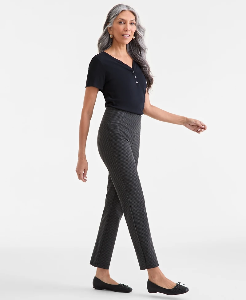 Style & Co Women's Straight-Leg Ponte-Knit Pants, Created for Macy's