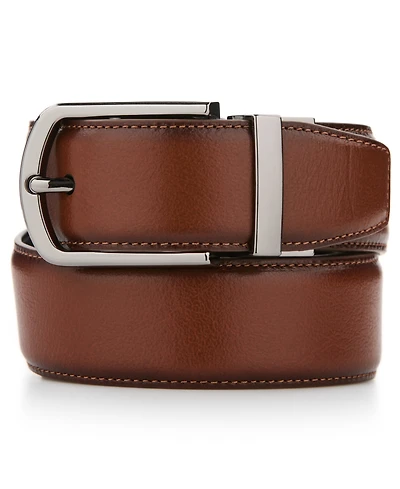 Perry Ellis Portfolio Men's Burnished Reversible Leather Dress Belt