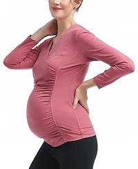 kimi + kai Women's Maternity Essential Nursing Active Top
