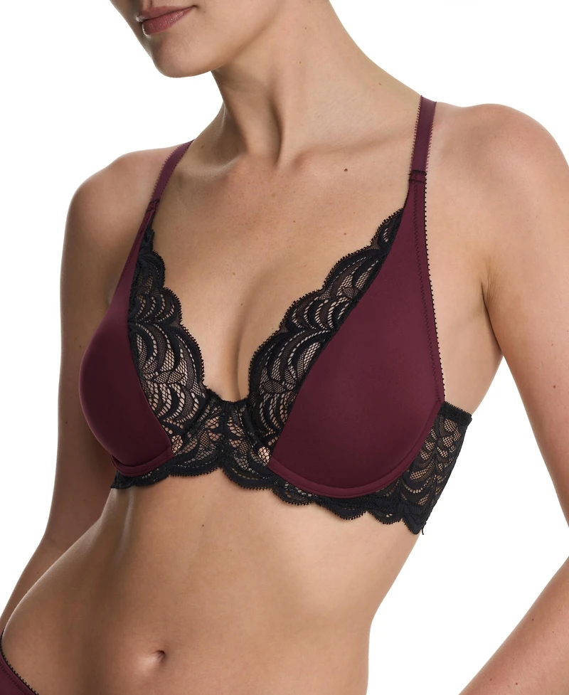 Natori Women's Persuasion Lace Convertible Plunge T-Shirt Bra