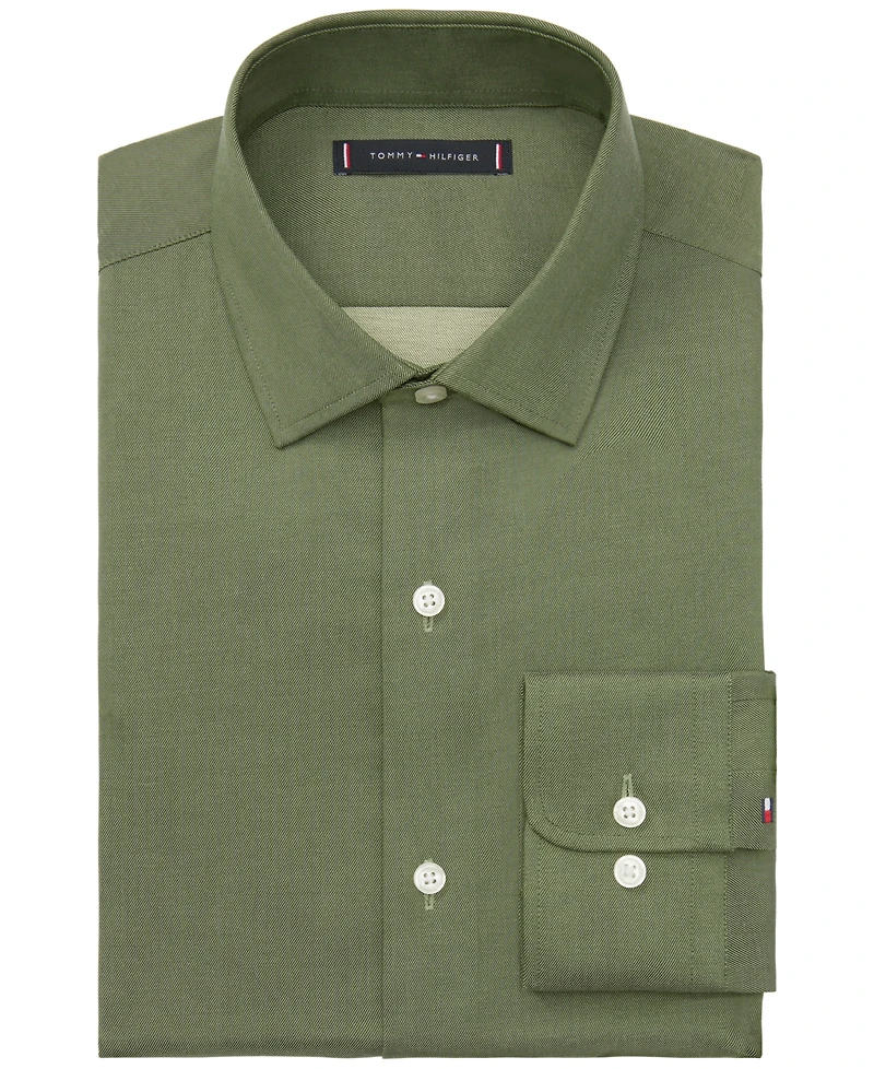 Tommy Hilfiger Men's Flex Regular Fit Dress Shirt
