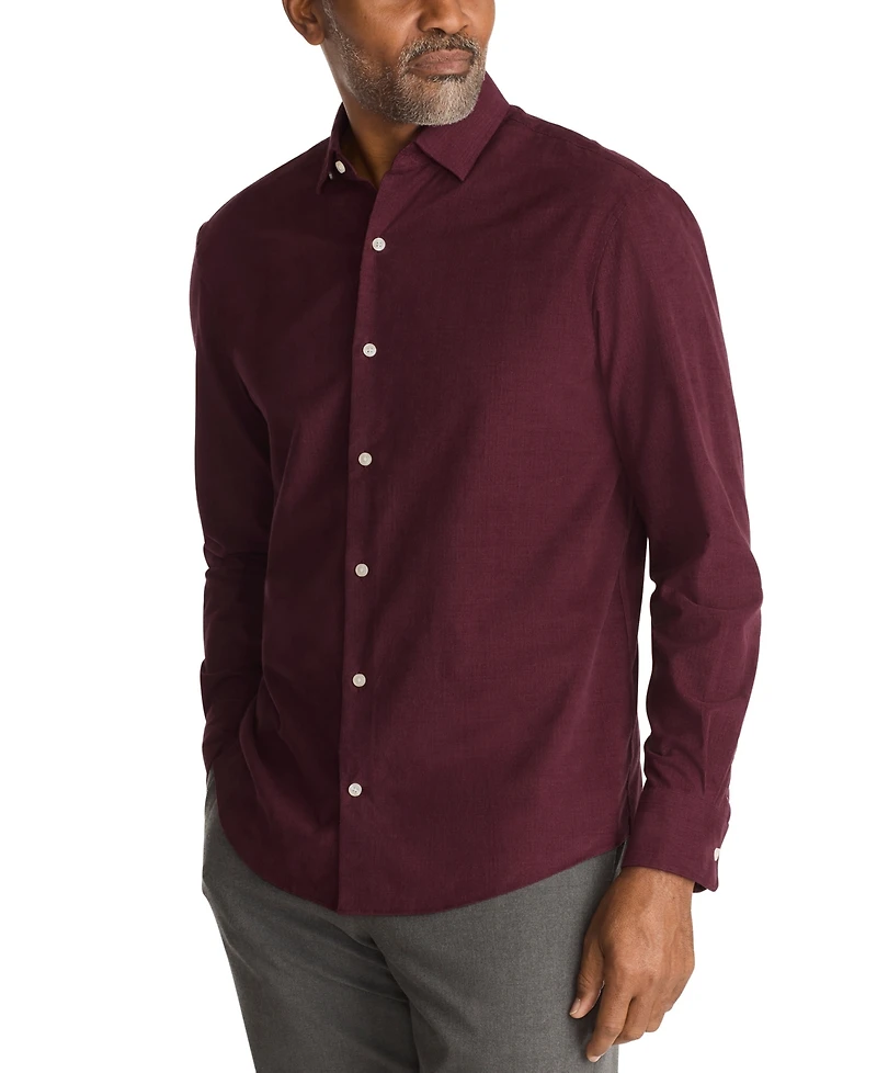 Tommy Hilfiger Men's Regular Fit Corduroy Dress Shirt
