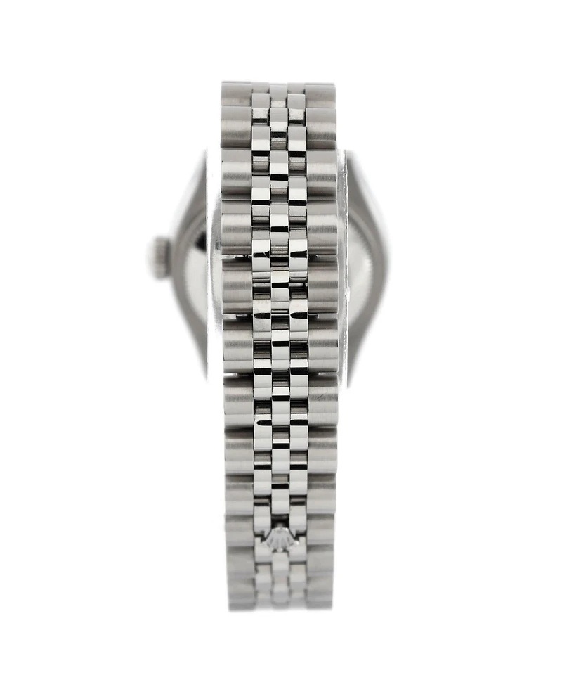 Pre-Owned Rolex Oyster Perpetual Datejust Automatic Watch in Stainless Steel and White Gold with Diamond Markers 26mm