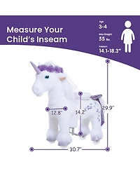 PonyCycle Ride-on Unicorn Purple Model X Size 3 for 3-4 Years