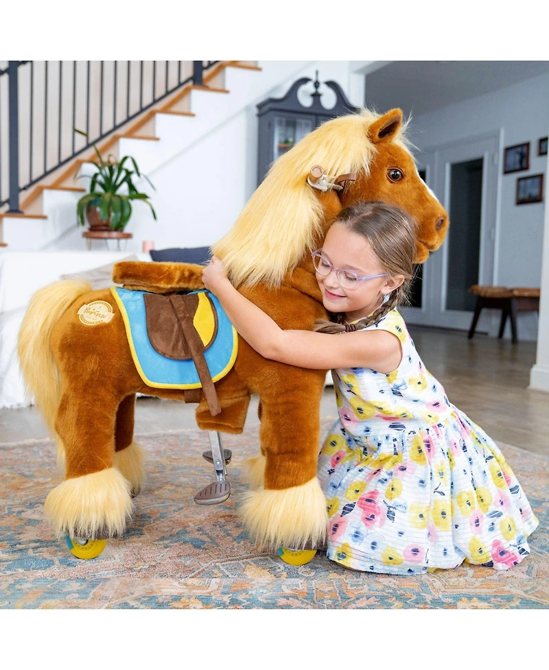 PonyCycle Ride-on Horse Brown Model X Size 4 for 4-7 Years