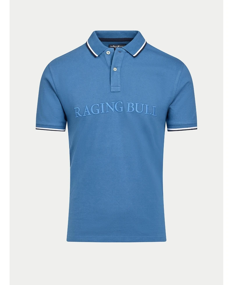 Raging Bull Big & Tall S/S Branded Tonal Embroidery Pique Polo