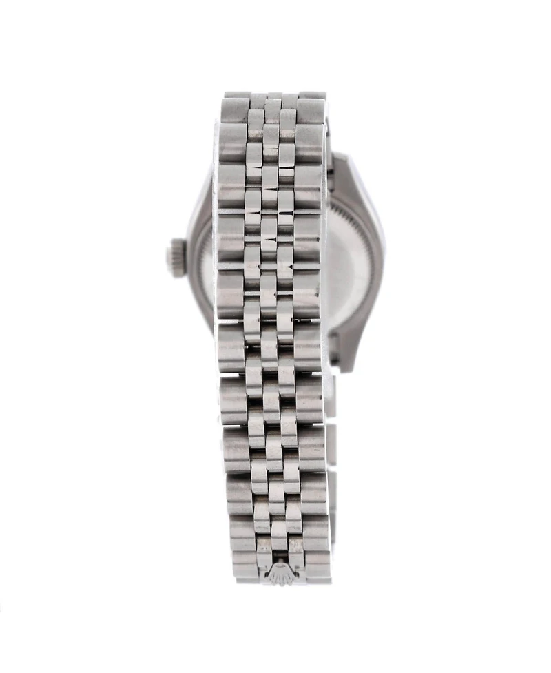 Pre-Owned Rolex Oyster Perpetual Datejust Automatic Watch in Stainless Steel and White Gold with Diamond Markers 26mm