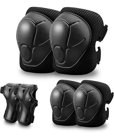 Gyroshoes Kids Protective Gear Set Knee Pads for 3-14 Years Toddler and Elbow with Wrist Guards 3 1 Skating Cycling Bike,Biking