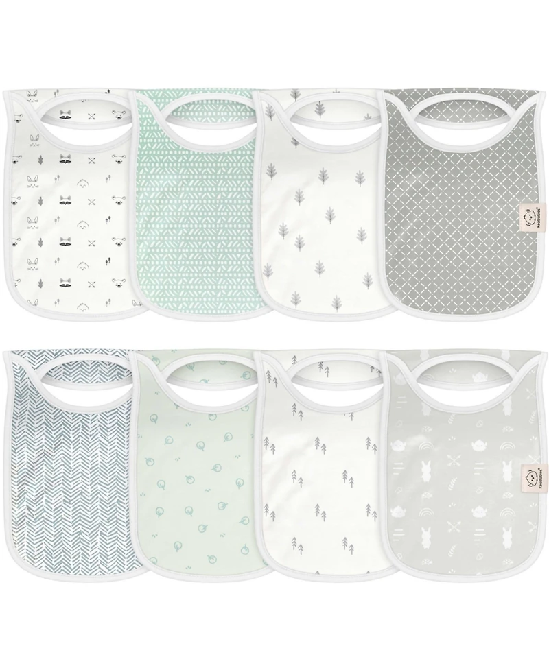KeaBabies Baby Boys 8-Pack Bibs for Boys, Girls, Pull-on Bibs Drool Bibs Bib Unisex