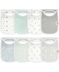 KeaBabies Baby Boys 8-Pack Bibs for Boys, Girls, Pull-on Bibs Drool Bibs Bib Unisex