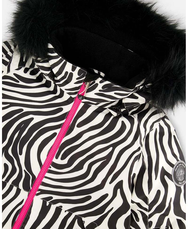 Deux par Girl Two-Piece Play Snowsuit Fuchsia