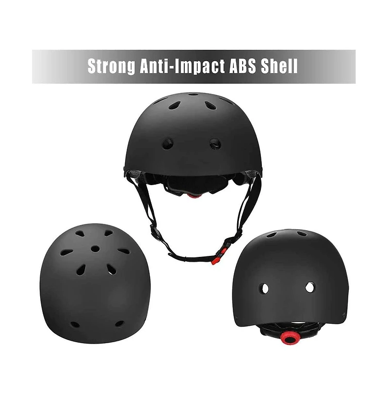 Adjustable Helmet for Ages 5-16 Kids Toddler Boys Girls Youth,Protective Gear with Elbow Knee Wrist Pads Multi-Sports Skateboarding Bike Riding Sc