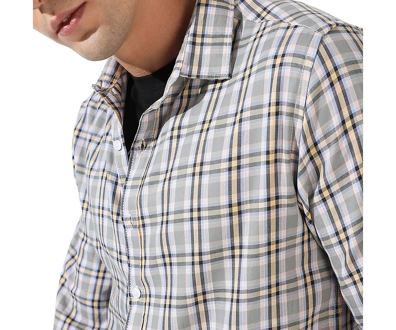 Campus Sutra Men's Multicolour Checkered Regular Fit Casual Shirt
