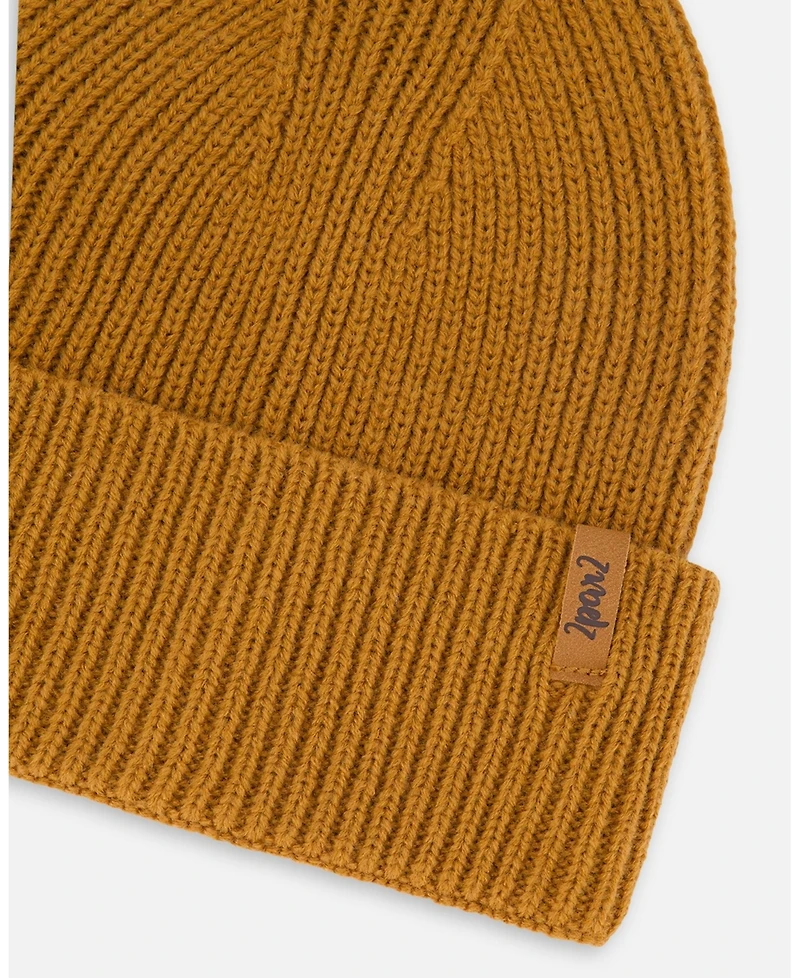 Deux par Boy Mid-Season Knit Hat Brown Pecan - Toddler|Child
