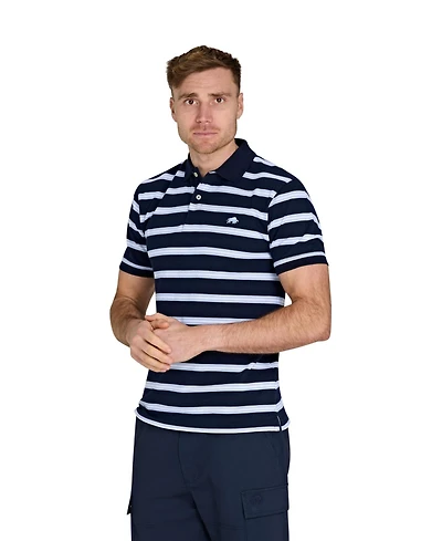 Raging Bull Big & Tall Triple Stripe Birdseye Polo