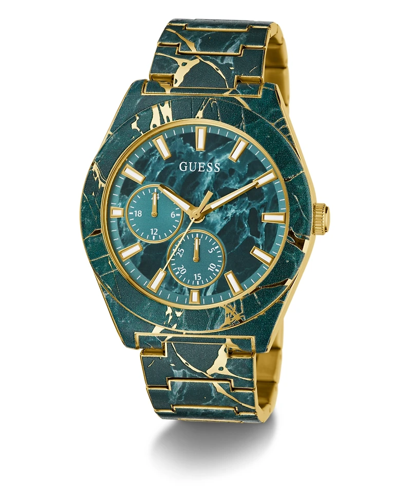 Guess Men's Green Multi-function Watch, 44mm