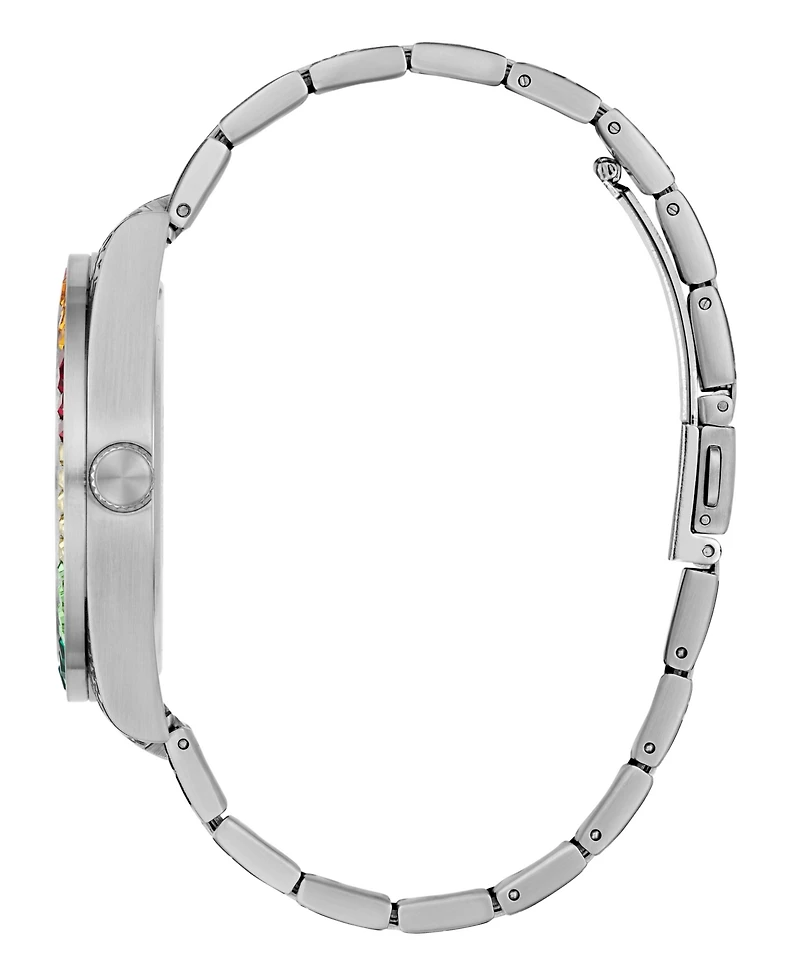 Guess Men's Silver Tone Multi-function Watch, 42mm