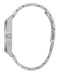 Guess Men's Silver Tone Multi-function Watch, 42mm