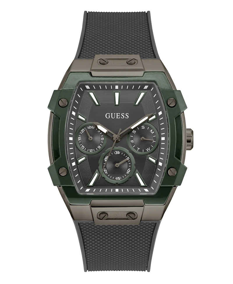 Guess Men's Grey Gunmetal Multi-function Watch, 44mm