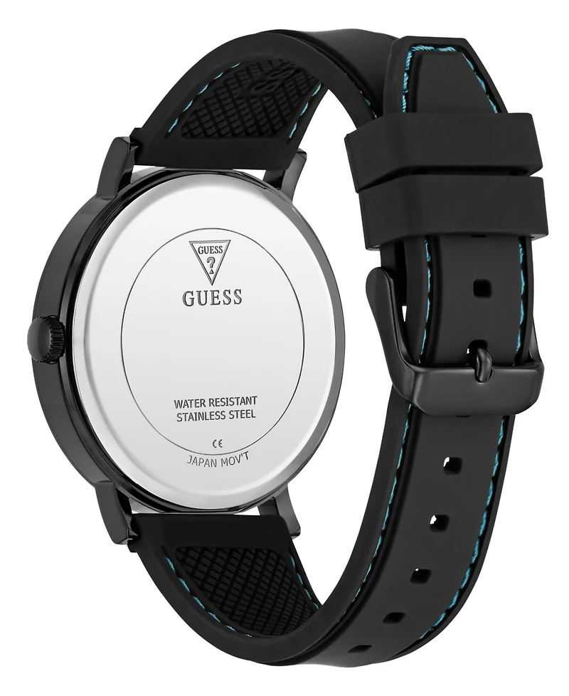 Guess Men's Black Multi-function Watch, 44mm