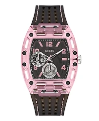 Guess Men's Black Pink Multi-function Watch, 42mm