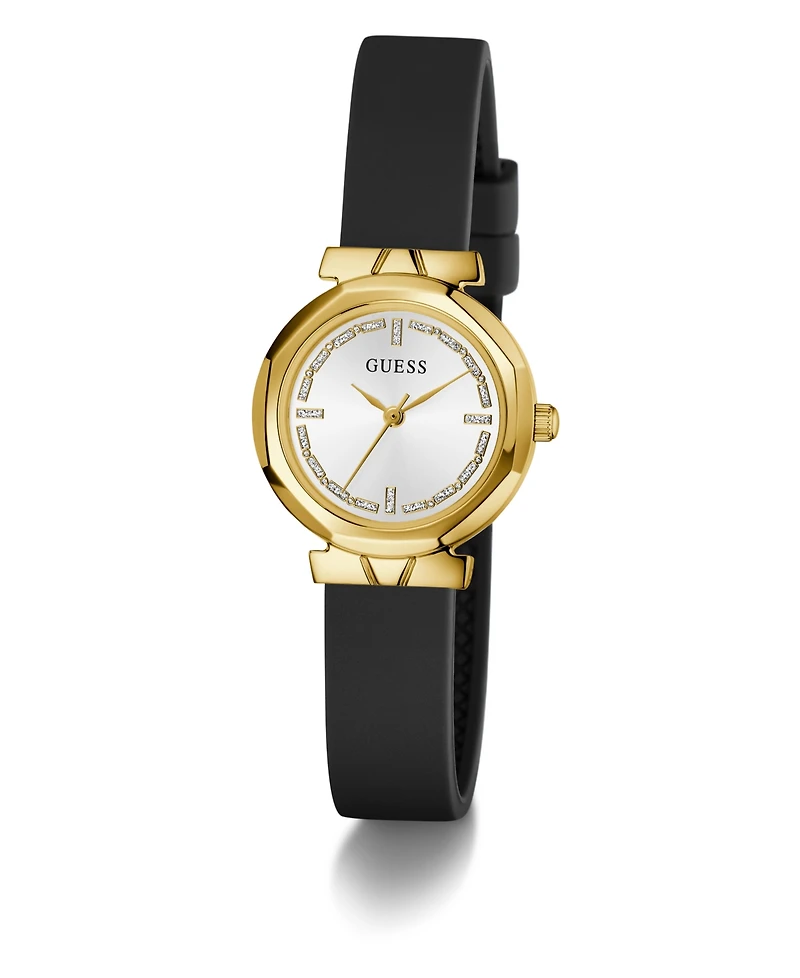 Guess Women's Black Gold Tone Analog Watch, 26mm
