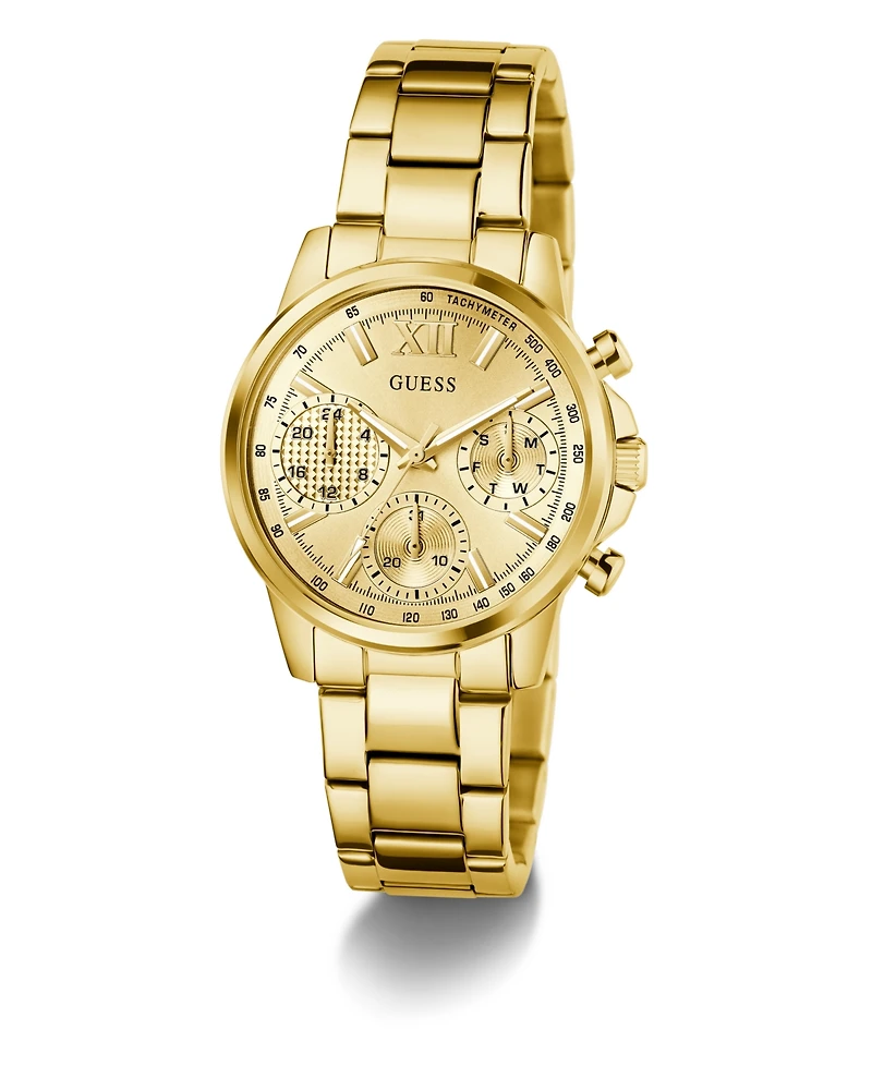 Guess Women's Gold Tone Multi-function Watch, 36mm