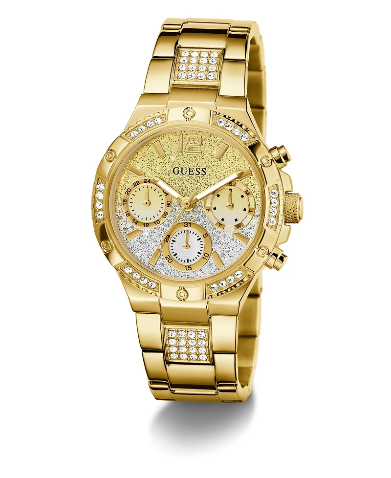 Guess Women's Gold Tone Multi-function Watch, 38mm