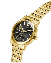 Guess Men's Gold Tone Multi-function Watch, 42mm