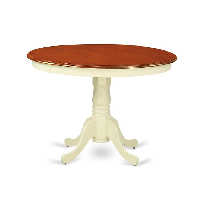 East West Furniture Dining Room Set Buttermilk & Cherry